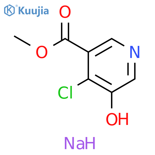Sodium 4-chloro-5-(methoxycarbonyl)pyridin-3-olate structure