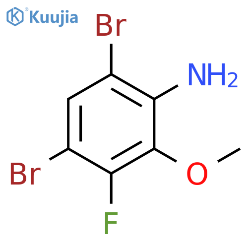 4,6-Dibromo-3-fluoro-2-methoxyaniline structure