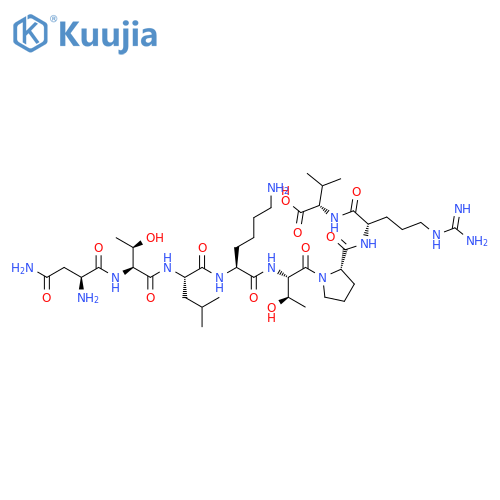 L-Valine,L-asparaginyl-L-threonyl-L-leucyl-L-lysyl-L-threonyl-L-prolyl-L-arginyl- structure