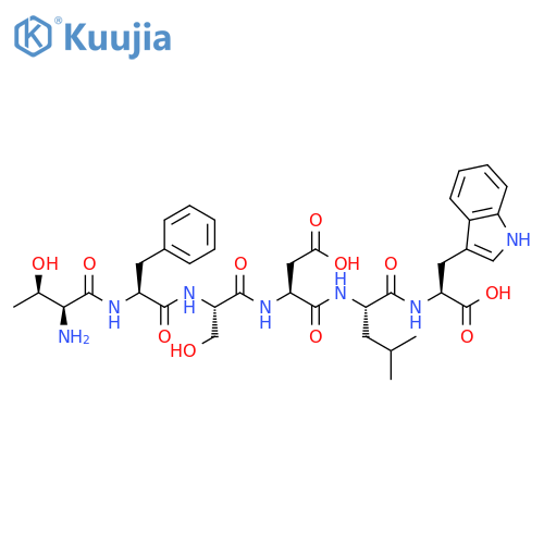 L-Tryptophan, L-threonyl-L-phenylalanyl-L-seryl-L-a-aspartyl-L-leucyl- structure