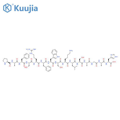 L-Histidine,L-prolyl-L-alanyl-L-phenylalanyl-L-seryl-L-arginyl-L-phenylalanyl-L-tryptophyl-L-seryl-L-lysyl-L-leucyl-L-seryl-L-alanylglycyl-L-alanyl- structure