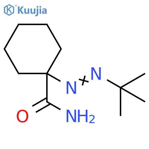 Cyclohexanecarboxamide, 1-[(1,1-dimethylethyl)azo]- structure