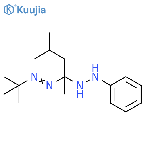 Diazene, (1,1-dimethylethyl)[1,3-dimethyl-1-(2-phenylhydrazino)butyl]- structure