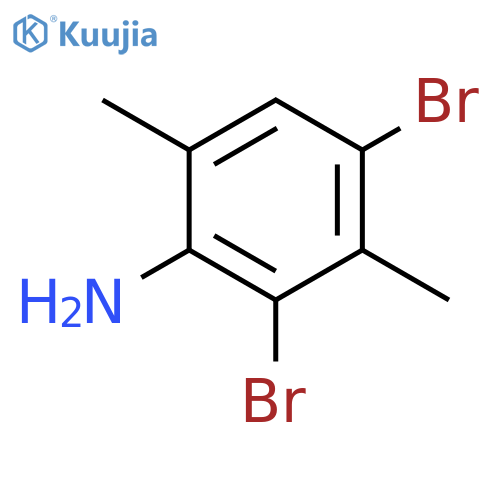 2,4-Dibromo-3,6-dimethylaniline structure