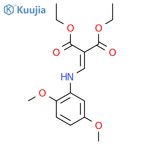 Diethyl 2-[(2,5-dimethoxyanilino)methylene]malonate structure
