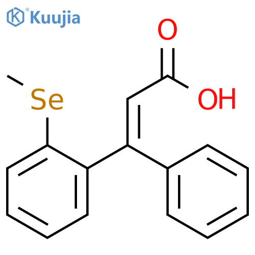 2-Propenoic acid, 3-[2-(methylseleno)phenyl]-3-phenyl- structure