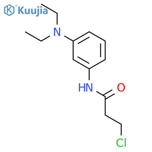 Propanamide,3-chloro-N-[3-(diethylamino)phenyl]- structure
