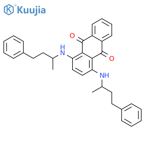 9,10-Anthracenedione,1,4-bis[(1-methyl-3-phenylpropyl)amino]- structure