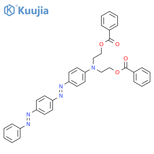 Ethanol,2,2'-[[4-[2-[4-(2-phenyldiazenyl)phenyl]diazenyl]phenyl]imino]bis-,1,1'-dibenzoate structure