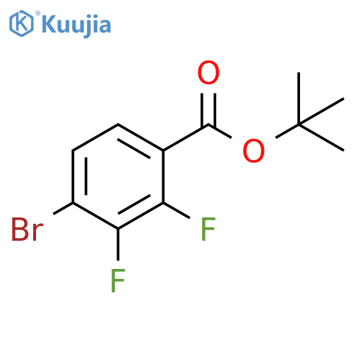 Benzoic acid, 4-bromo-2,3-difluoro-, 1,1-dimethylethyl ester structure