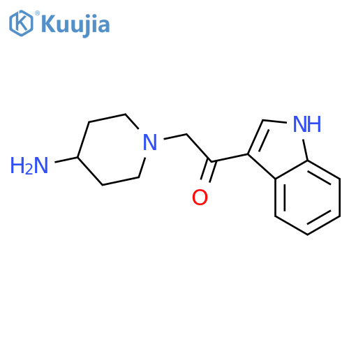 Ethanone,2-(4-amino-1-piperidinyl)-1-(1H-indol-3-yl)- structure