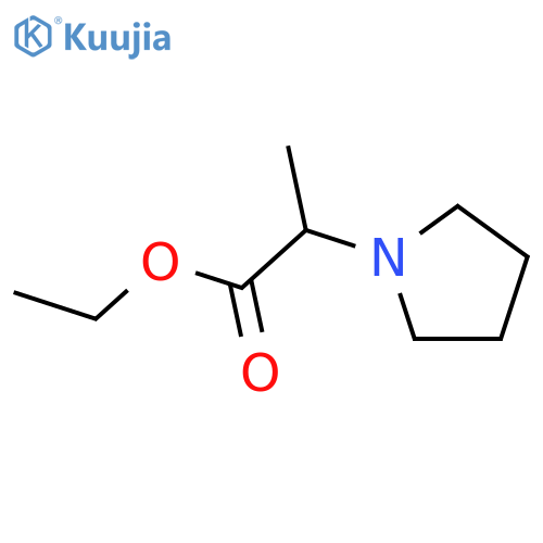 Ethyl 2-pyrrolidin-1-ylpropanoate structure