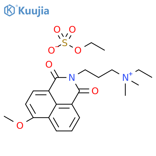ethyl[3-[6-methoxy-1,3-dioxo-1H-benz[de]-2(3H)-isoquinolyl]propyl]dimethylammonium ethyl sulphate structure