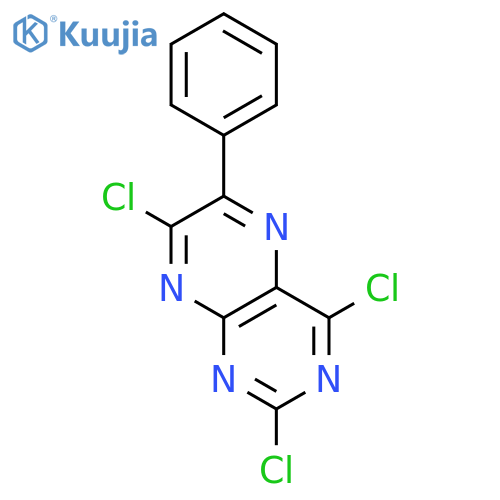 Pteridine, 2,4,7-trichloro-6-phenyl- structure