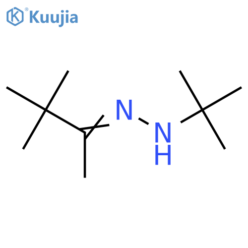 2-Butanone, 3,3-dimethyl-, (1,1-dimethylethyl)hydrazone structure