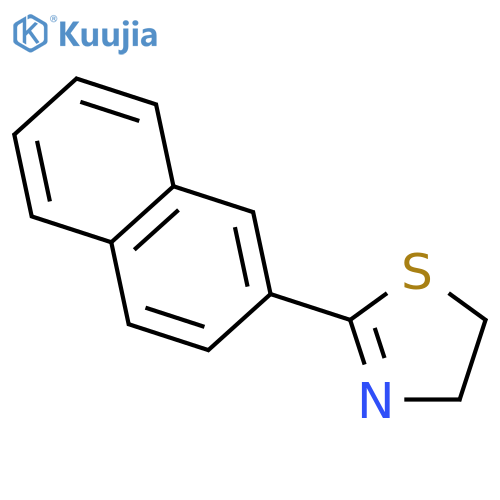 2-(Naphthalen-2-yl)-4,5-dihydro-1,3-thiazole structure