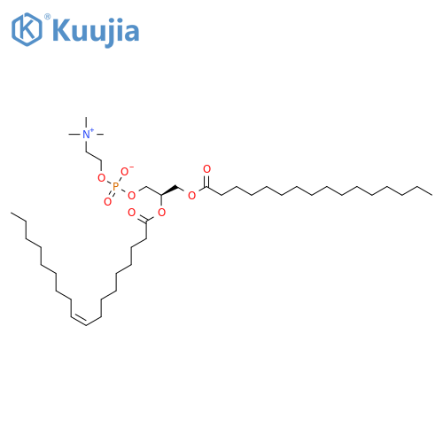 1-Palmitoyl-2-oleoyl-sn-glycero-3-PC structure