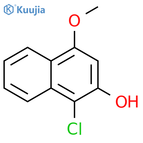 1-chloro-4-methoxy-2-naphthol structure