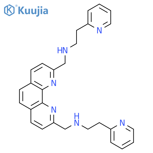 1,10-Phenanthroline-2,9-dimethanamine, N,N'-bis[2-(2-pyridinyl)ethyl]- structure