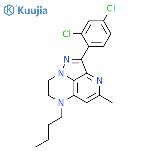 6H-1,3,6,8a-Tetraazaacenaphthylene,6-butyl-2-(2,4-dichlorophenyl)-7,8-dihydro-4-methyl- structure