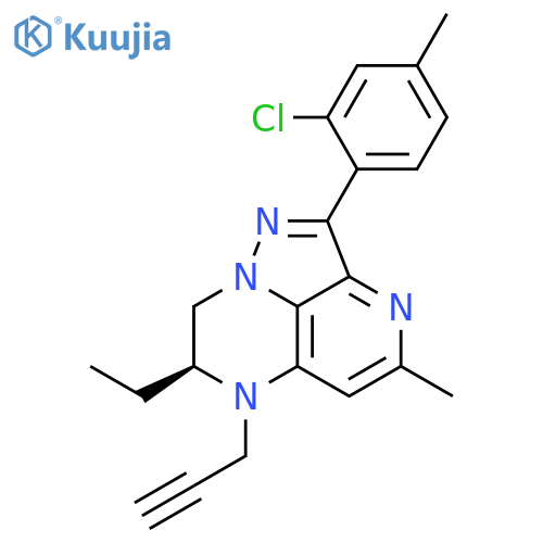 6H-1,3,6,8a-Tetraazaacenaphthylene, 2-(2-chloro-4-methylphenyl)-7-ethyl-7,8-dihydro-4-methyl-6-(2-propynyl)-, (7S)- (9CI) structure