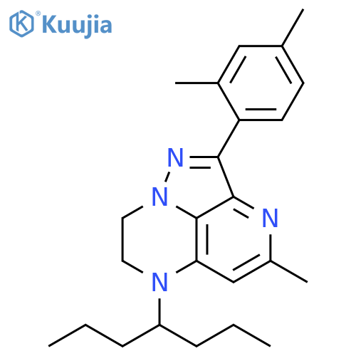 6H-1,3,6,8a-Tetraazaacenaphthylene,2-(2,4-dimethylphenyl)-7,8-dihydro-4-methyl-6-(1-propylbutyl)- structure