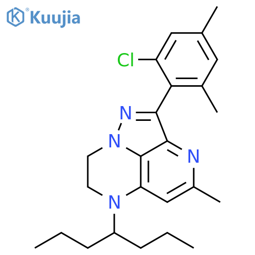 6H-1,3,6,8a-Tetraazaacenaphthylene,2-(2-chloro-4,6-dimethylphenyl)-7,8-dihydro-4-methyl-6-(1-propylbutyl)- structure
