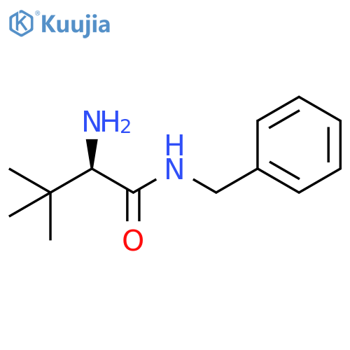 (2R)-2-Amino-3,3-dimethyl-N-(phenylmethyl)butanamide structure