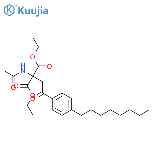 Diethyl 2-Acetamido-2-2-(4-octylphenyl)-2-oxo-ethylmalonate structure