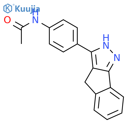 Acetamide, N-[4-(1,4-dihydroindeno[1,2-c]pyrazol-3-yl)phenyl]- structure