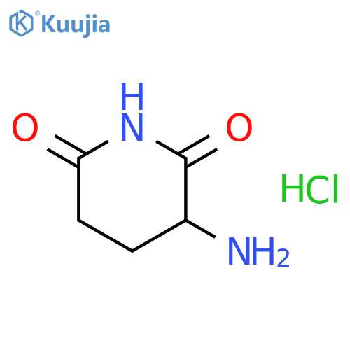 3-Aminopiperidine-2,6-dione hydrochloride structure