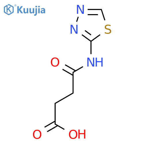 4-Oxo-4-(1,3,4-thiadiazol-2-ylamino)butanoic Acid structure