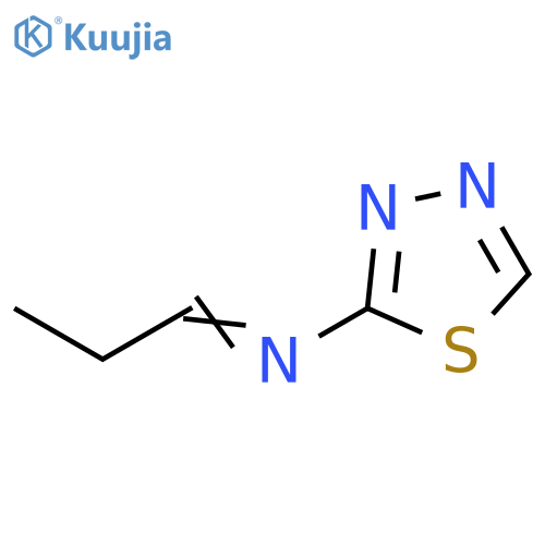 1,3,4-Thiadiazole, 2-(propylideneamino)- (8CI) structure
