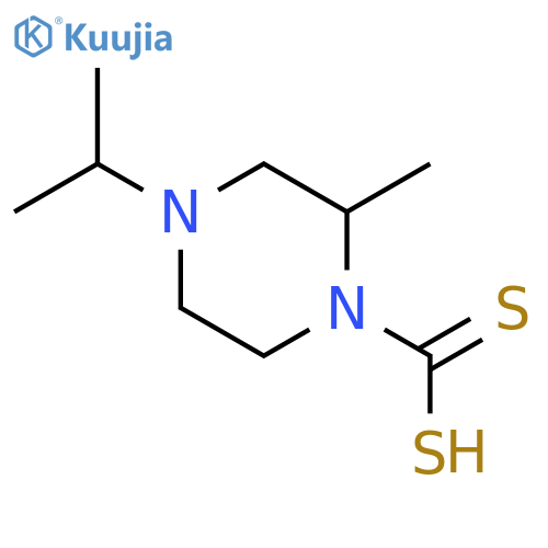 1-Piperazinecarbodithioicacid, 2-methyl-4-(1-methylethyl)- structure