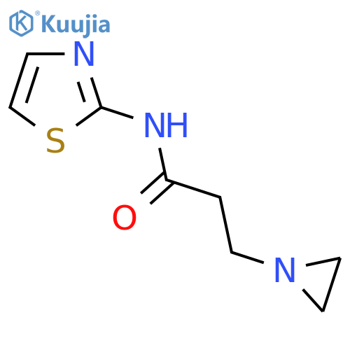 3-(1-Aziridinyl)-N-(1,3-thiazol-2-yl)propanamide structure