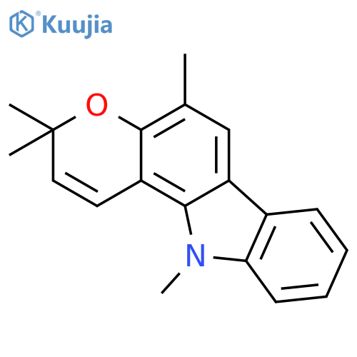 Pyrano[3,2-a]carbazole, 3,11-dihydro-3,3,5,11-tetramethyl- structure