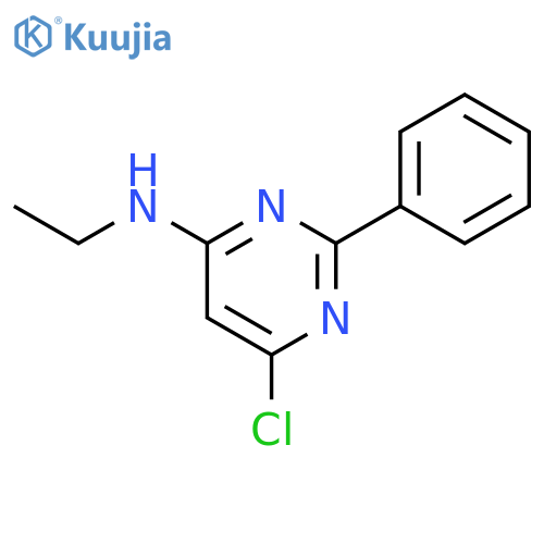4-Pyrimidinamine,6-chloro-N-ethyl-2-phenyl- structure