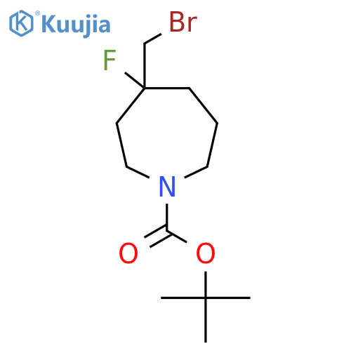 Tert-butyl 4-(bromomethyl)-4-fluoroazepane-1-carboxylate structure
