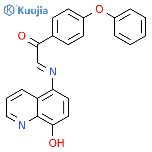 Ethanone,2-[(8-hydroxy-5-quinolinyl)imino]-1-(4-phenoxyphenyl)- structure
