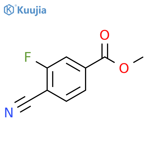 Methyl 4-cyano-3-fluorobenzoate structure