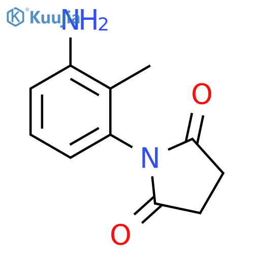 1-(3-amino-2-methylphenyl)pyrrolidine-2,5-dione structure
