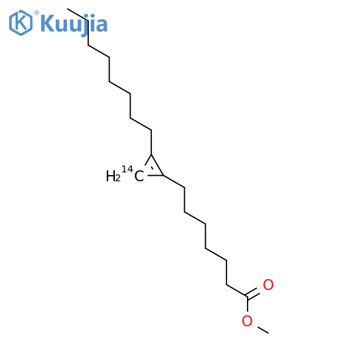1-Cyclopropene-3-14C-1-heptanoic acid, 2-octyl-, methyl ester(8CI) structure