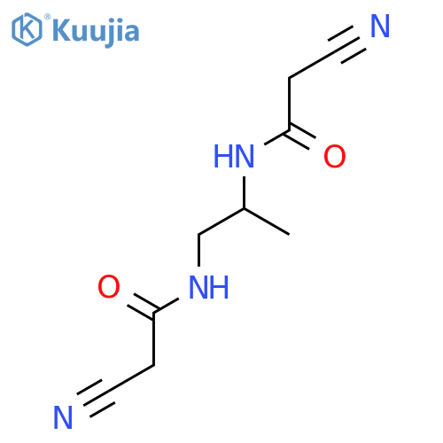 Acetamide, 2-cyano-N-[1-[[(cyanoacetyl)amino]methyl]ethyl]- structure