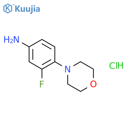 3-Fluoro-4-(4-morpholinyl)-benzenamine Hydrochloric Acid Salt structure