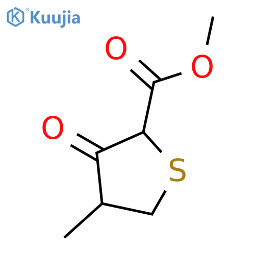 Methyl 4-methyl-3-oxotetrahydrothiophene-2-carboxylate structure