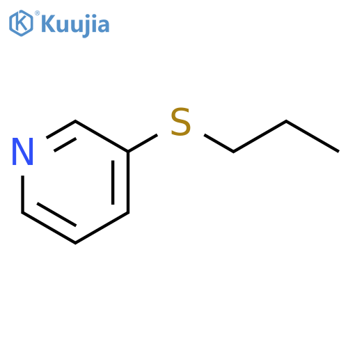 Pyridine, 3-(propylthio)- structure