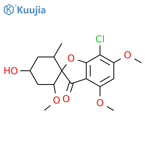 Spiro[benzofuran-2(3H),1'-cyclohexan]-3-one, 7-chloro-4'-hydroxy-2',4,6-trimethoxy-6'-methyl- structure