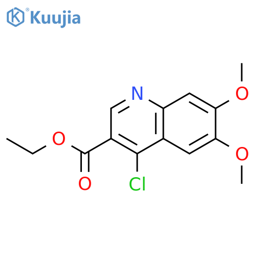 ethyl 4-chloro-6,7-dimethoxyquinoline-3-carboxylate structure