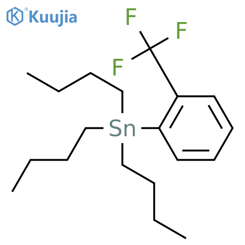 Stannane, tributyl[2-(trifluoromethyl)phenyl]- structure