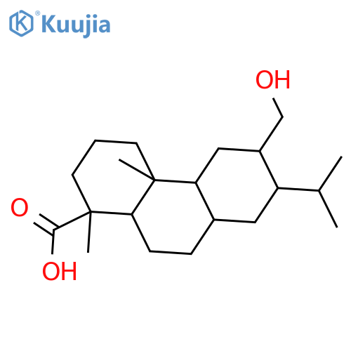 1-Phenanthrenecarboxylicacid, tetradecahydro-6-(hydroxymethyl)-1,4a-dimethyl-7-(1-methylethyl)- structure
